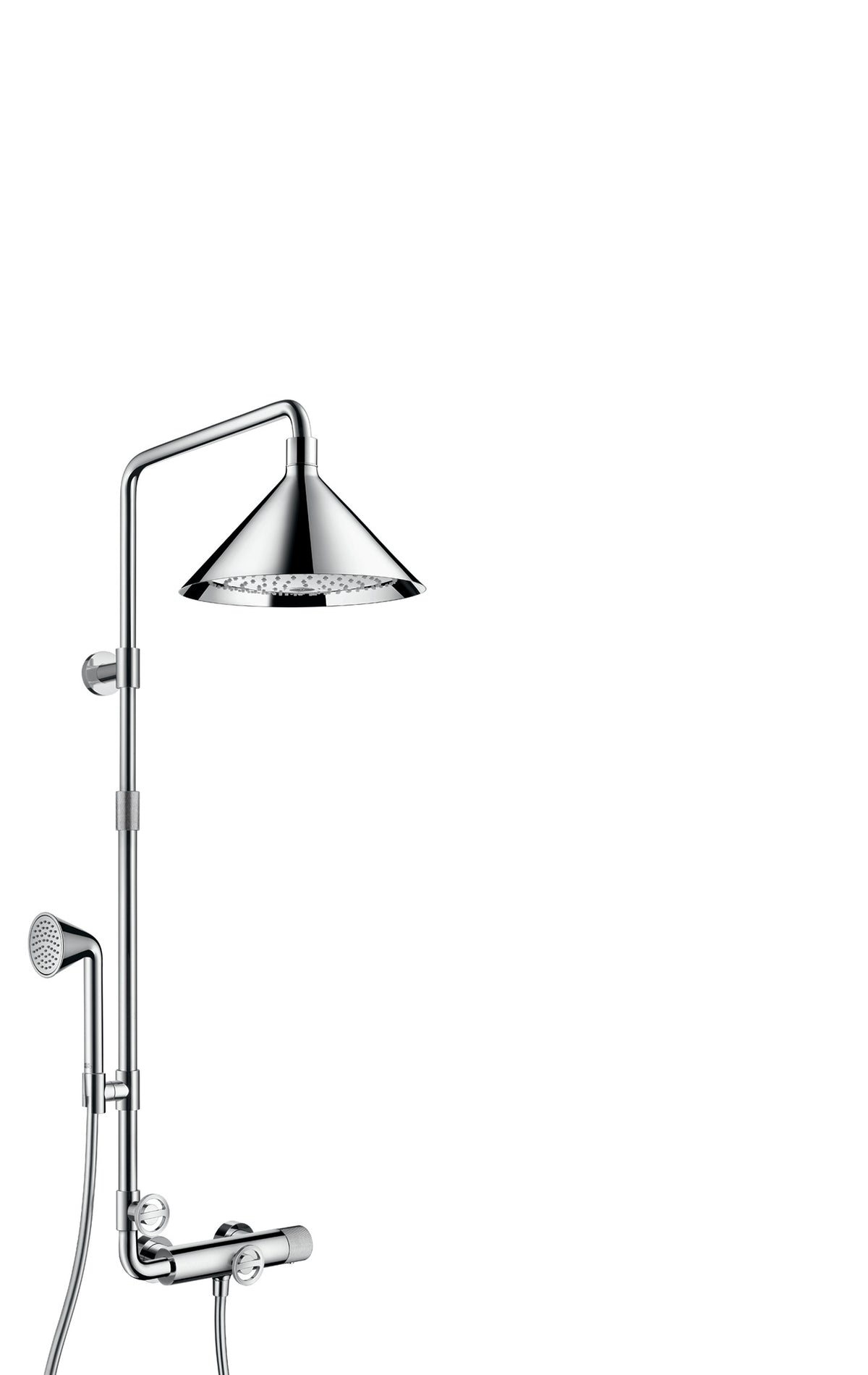 AXOR 26020001 Showers/Front Showerpipe 240 2-Jet, 2.5 GPM - Chrome