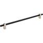 JEFFREY ALEXANDER 478-305MBSN Larkin 2 305 mm Center-to-Center Bar Pull - Matte Black w/Satin Nickel