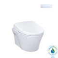 TOTO CWT4264726CMFG#MS Washlet+ Ap Wall-Hung Elongated Toilet With S7 Contemporary Bidet Seat And Duofit In-Wall 0.9 And 1.28 Gpf Dual-Flush Tank System - Matte Silver
