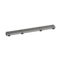 HANSGROHE 56117801 RainDrain Match Boardwalk Trim Broadwalk 27 5/8" with Height Adjustable Frame - Brushed Stainless Steel