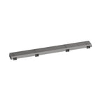 HANSGROHE 56117801 RainDrain Match Boardwalk Trim Broadwalk 27 5/8" with Height Adjustable Frame - Brushed Stainless Steel