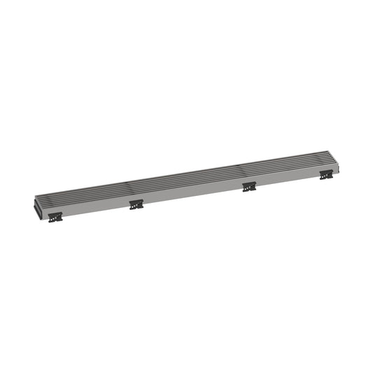 HANSGROHE 56117801 RainDrain Match Boardwalk Trim Broadwalk 27 5/8" with Height Adjustable Frame - Brushed Stainless Steel