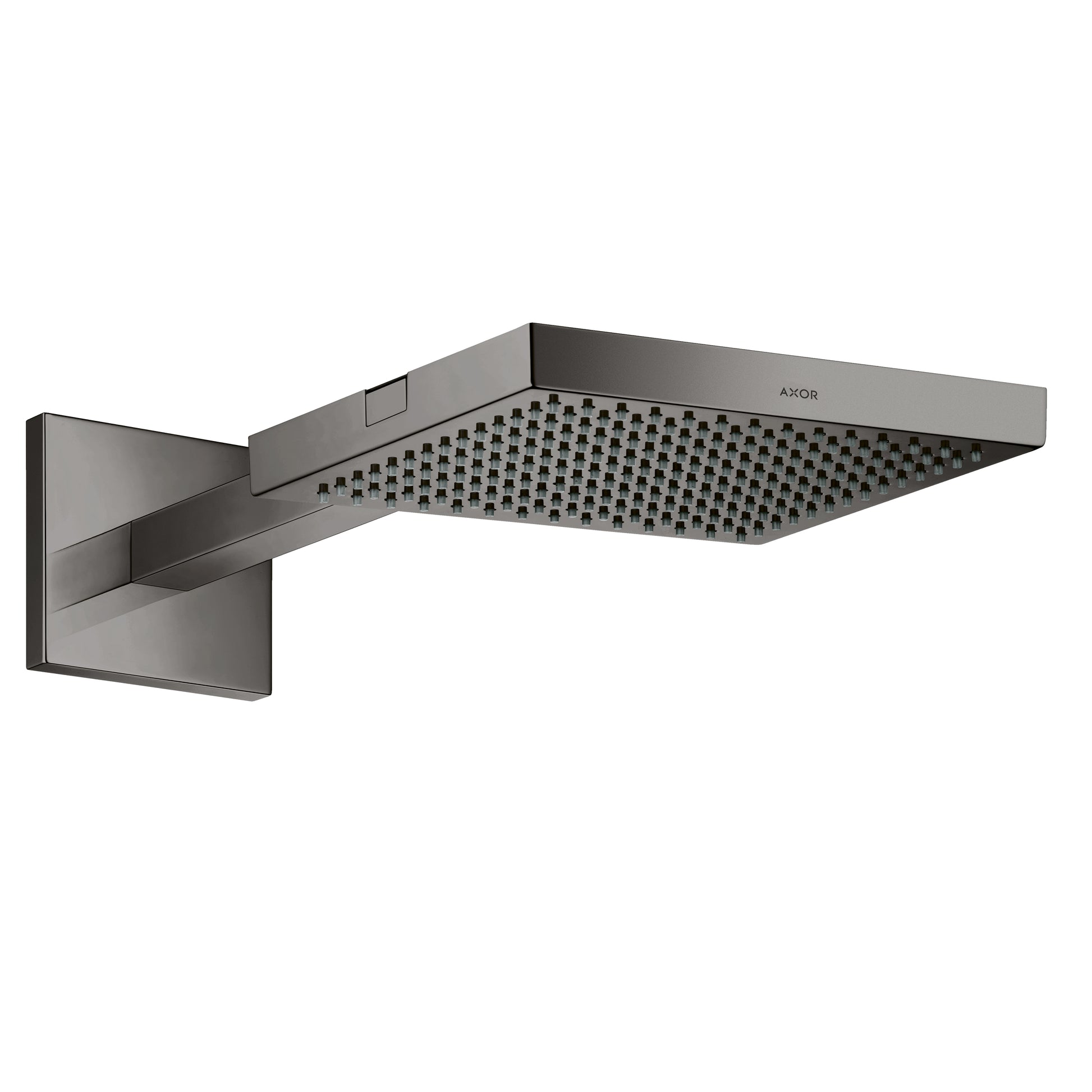 AXOR 10925331 ShowerSolutions Showerhead 240 1-Jet with Showerarm Trim, 2.5 GPM - Polished Black Chrome