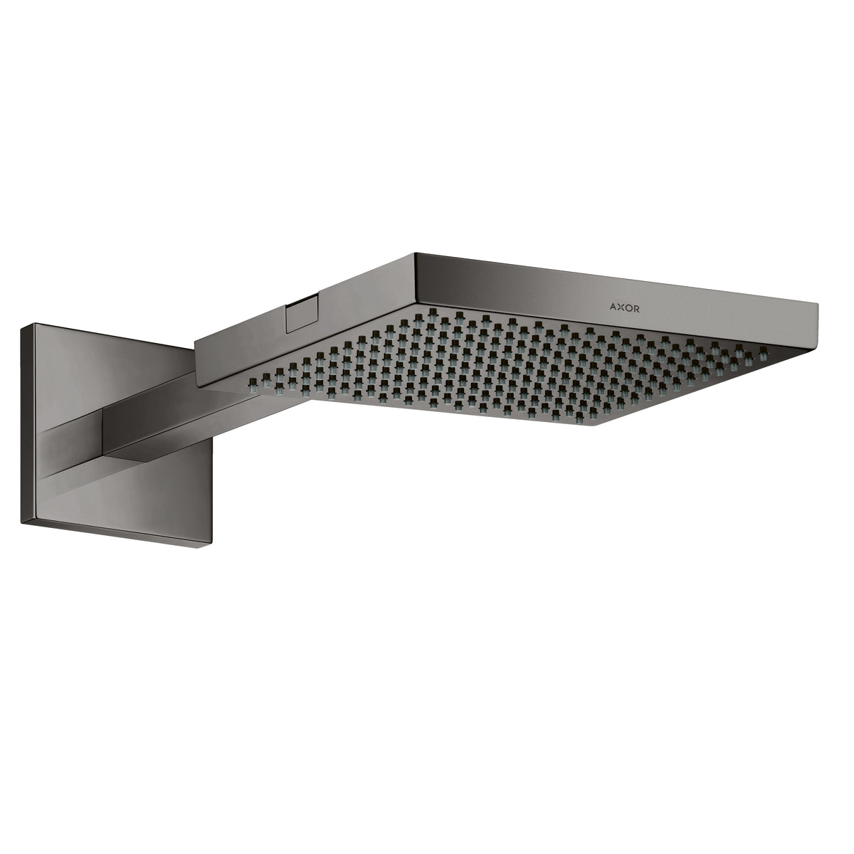 AXOR 10925331 ShowerSolutions Showerhead 240 1-Jet with Showerarm Trim, 2.5 GPM - Polished Black Chrome