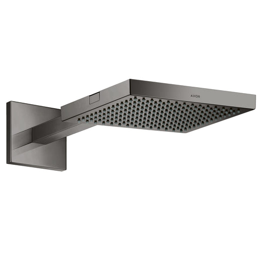 AXOR 10925331 ShowerSolutions Showerhead 240 1-Jet with Showerarm Trim, 2.5 GPM - Polished Black Chrome
