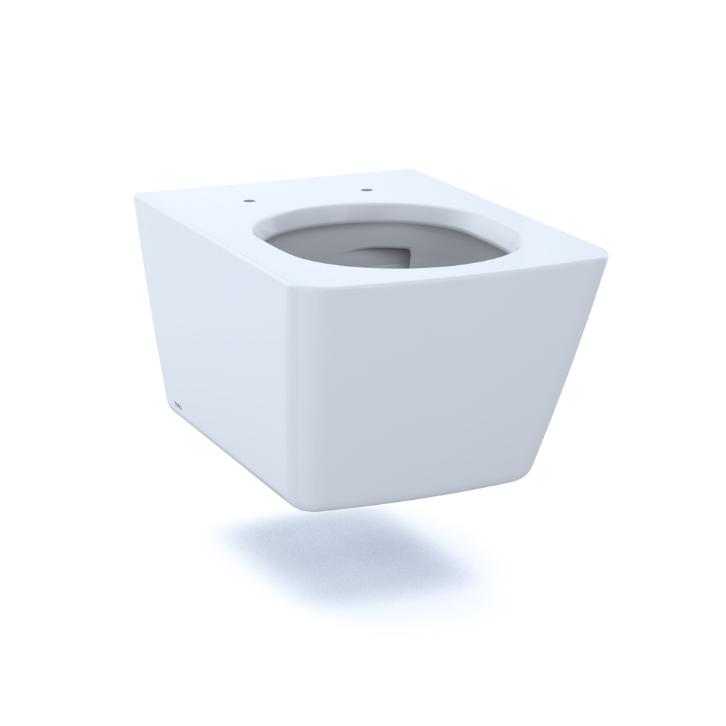 TOTO CT449CFG#01 Sp Wall-Hung Contemporary Square-Shape Dual Flush 1.28 And 0.9 Gpf Toilet With Cefiontect- Ct449Cfg#01 - Cotton White