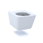 TOTO CT449CFG#01 Sp Wall-Hung Contemporary Square-Shape Dual Flush 1.28 And 0.9 Gpf Toilet With Cefiontect- Ct449Cfg#01 - Cotton White