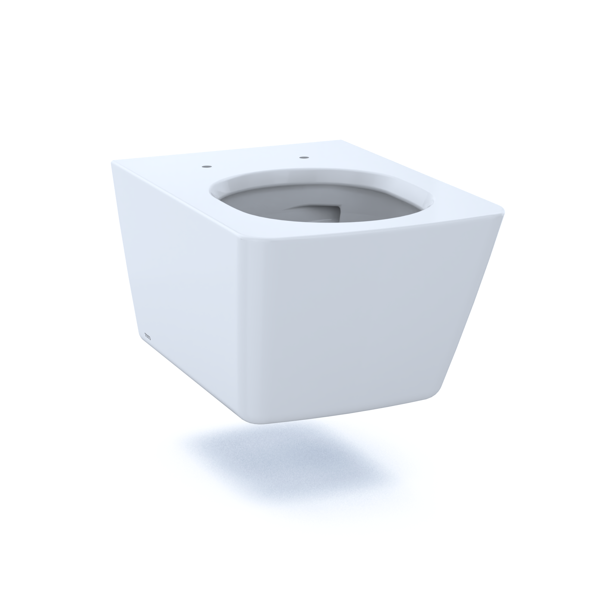 TOTO CT449CFG#01 Sp Wall-Hung Contemporary Square-Shape Dual Flush 1.28 And 0.9 Gpf Toilet With Cefiontect- Ct449Cfg#01 - Cotton White