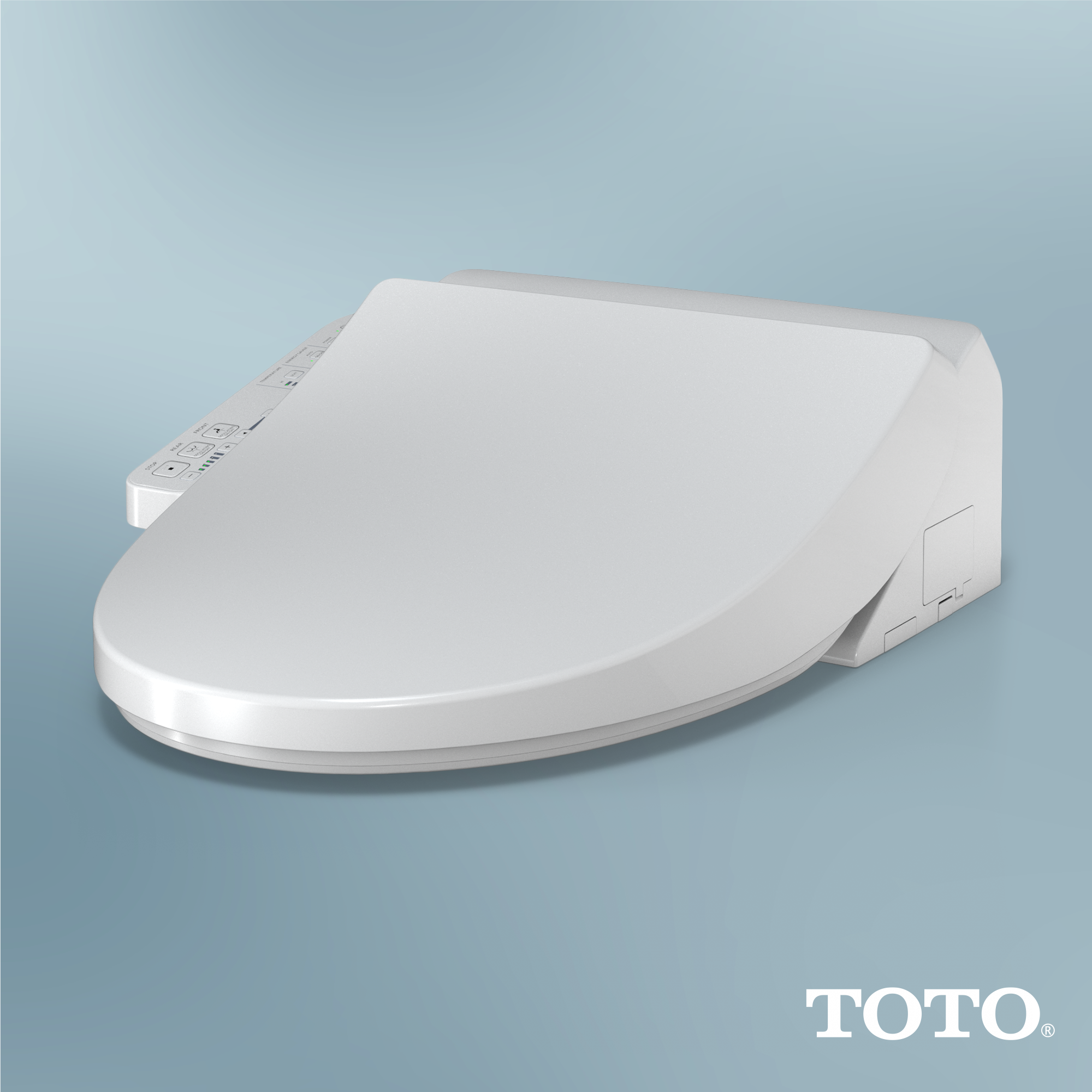 TOTO SW3004#01 Washlet A2  Electronic Bidet Toilet Seat With Heated Seat And Softclose Lid - Cotton White