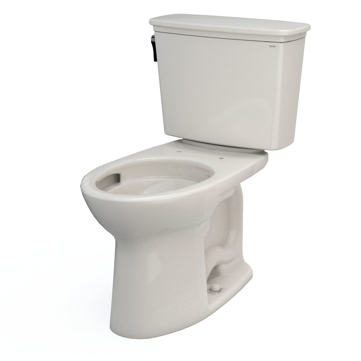 TOTO CST786CEG#12 Drake Transitional Two-Piece Elongated 1.28 GPF TORNADO FLUSH Toilet with CEFIONTECT , Sedona Beige