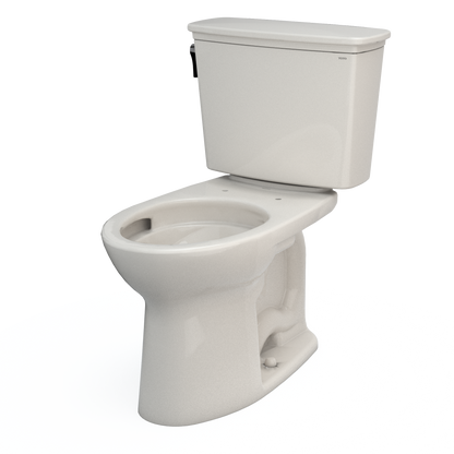 TOTO CST786CEFG#12 Drake Transitional Two-Piece Elongated 1.28 Gpf Universal Height Tornado Flush Toilet With Cefiontect - Sedona Beige