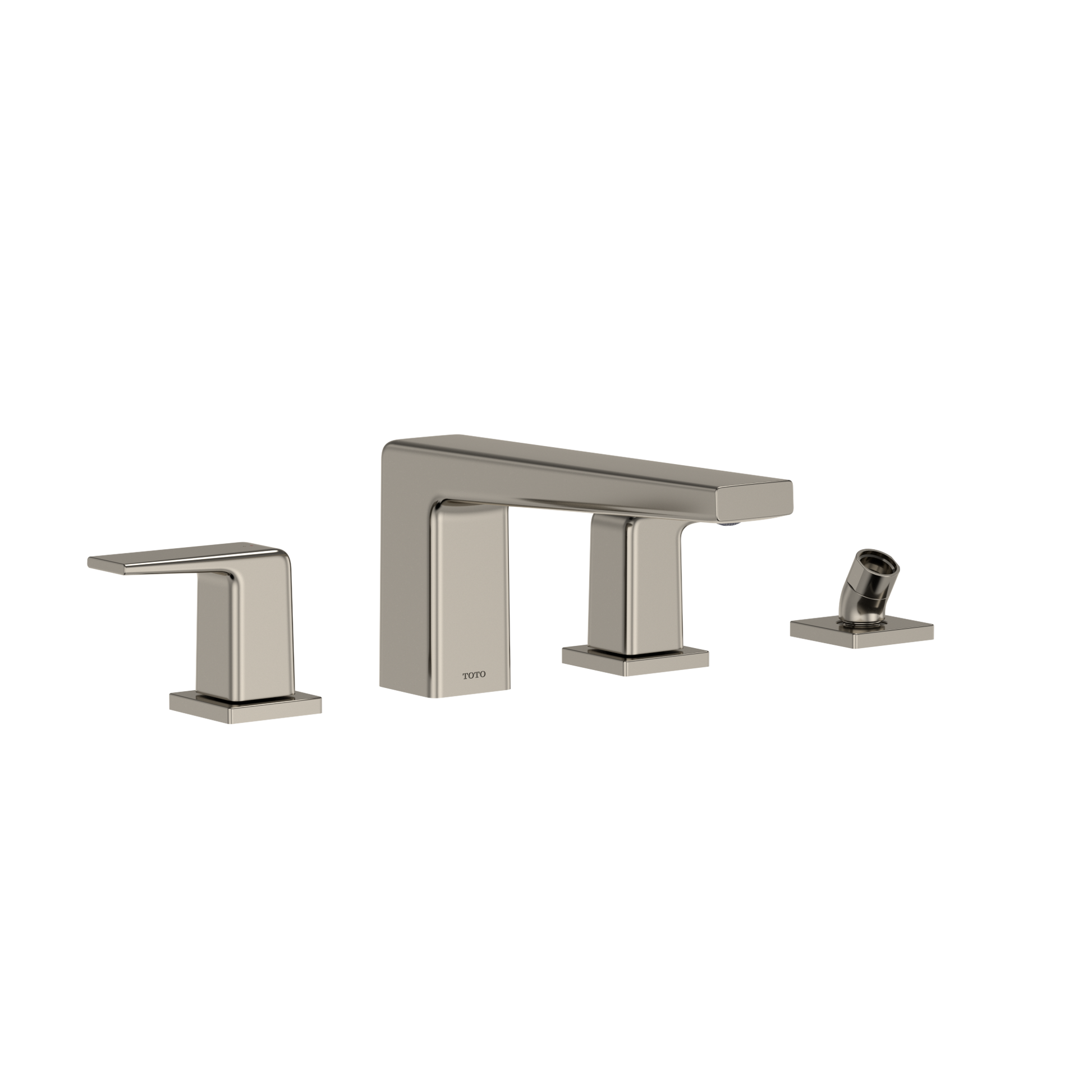TOTO TBG10202U#PN Gb Two-Handle Deck-Mount Roman Tub Filler Trim With Handshower - Polished Nickel