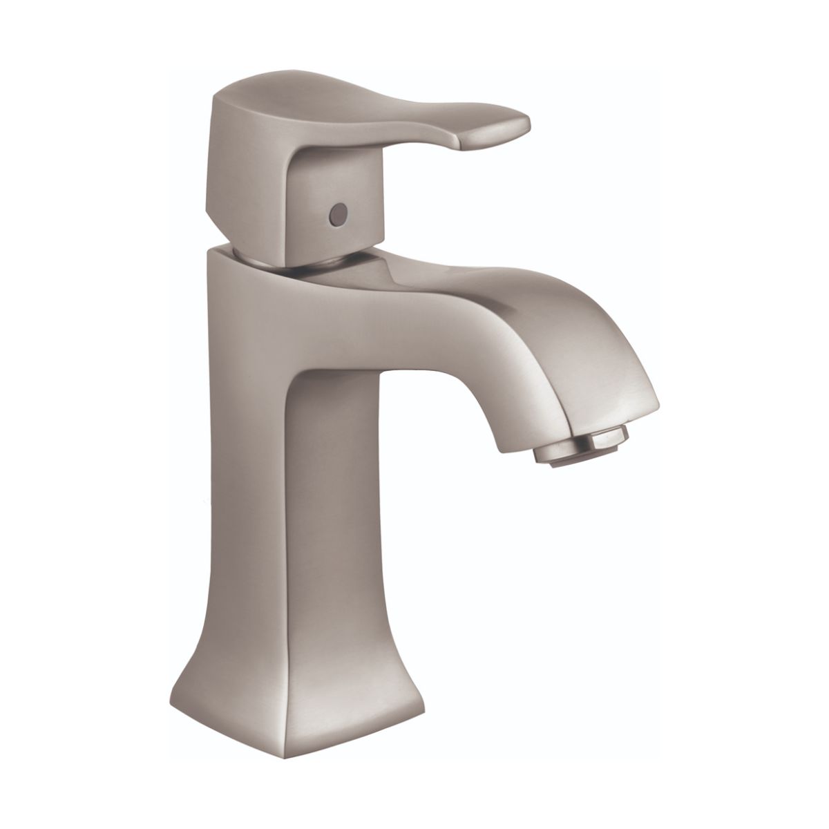HANSGROHE 31075821 Metris C Single-Hole Faucet 100 with Pop-Up Drain, 1.2 GPM - Brushed Nickel