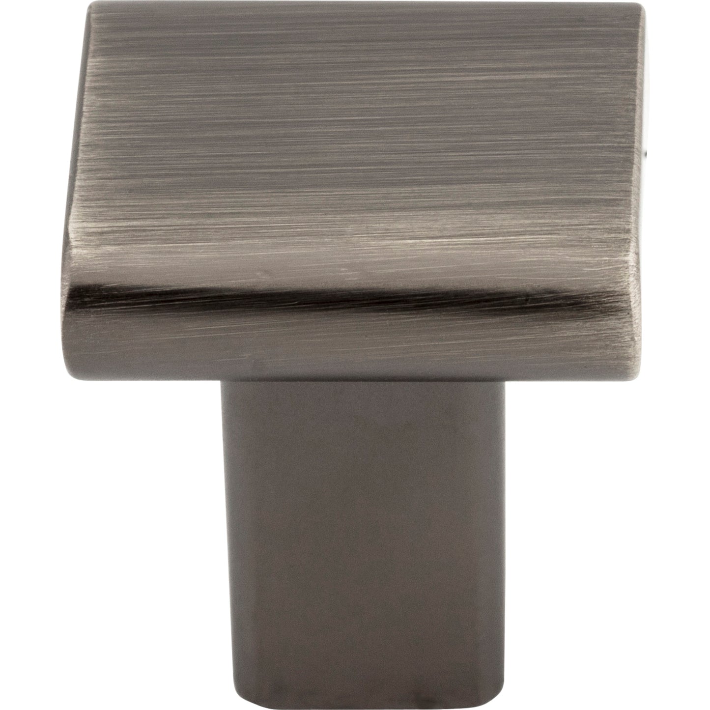 ELEMENTS 183BNBDL Park 1" Length Square Knob - Brushed Pewter