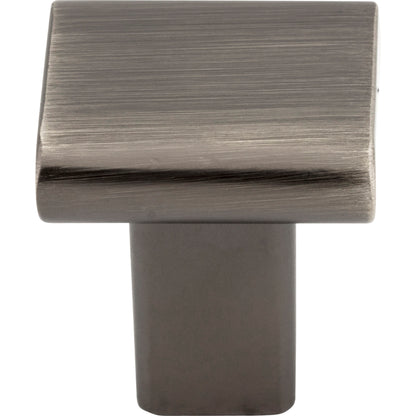 ELEMENTS 183BNBDL Park 1" Length Square Knob - Brushed Pewter