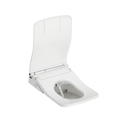 TOTO SW4549AT60#01 Sw Washlet+ Ready Square Electronic Bidet Toilet Seat With Auto Flush Ready Cotton White - Cotton White