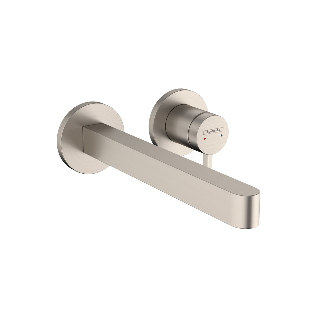 HANSGROHE 76050821 Finoris Wall-Mounted Single-Handle Faucet Trim, 1.2 GPM - Brushed Nickel