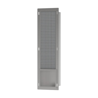 HANSGROHE 56058800 XtraStoris Original Recessed Toilet Paper Holder with Storage & Tileable Door - Brushed Stainless Steel