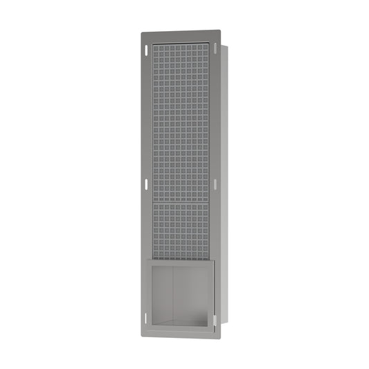 HANSGROHE 56058800 XtraStoris Original Recessed Toilet Paper Holder with Storage & Tileable Door - Brushed Stainless Steel