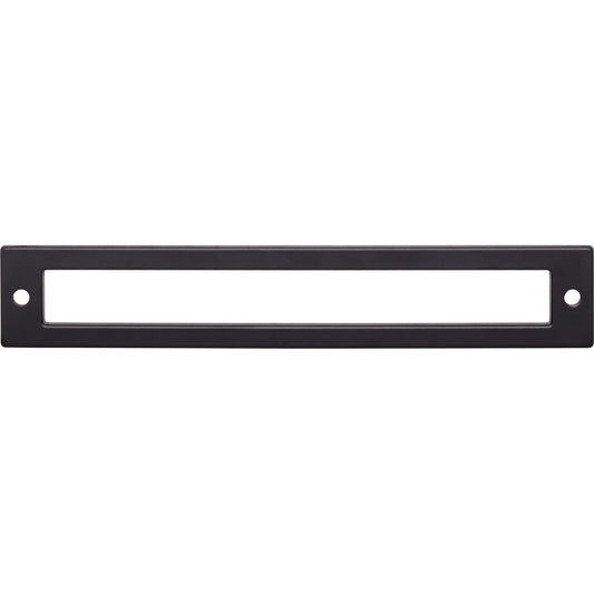 TOP KNOBS TK926BLK Hollin Pull Backplate - Flat Black