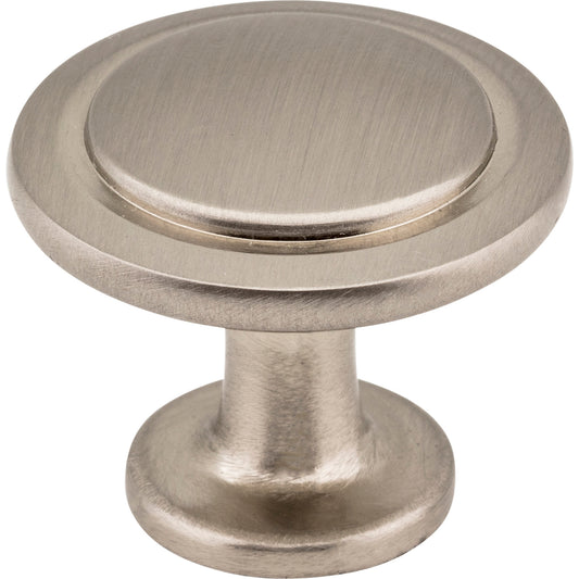 ELEMENTS 3960-SN Gatsby 1-1/4" Diameter Mushroom Knob - Satin Nickel