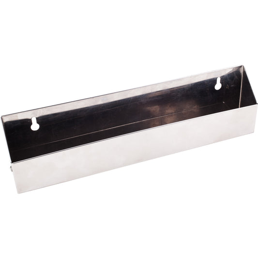 HARDWARE RESOURCES TOSS11S-REPL 11-11/16" Slim Depth Stainless Steel Tip-Out Tray for Sink Front - Stainless Steel