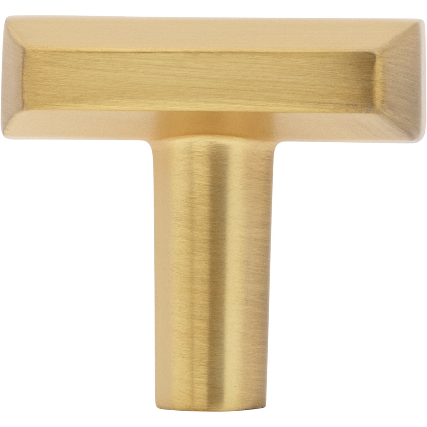 ELEMENTS 641BG William 1-1/4" Length Square Knob - Brushed Gold