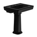 TOTO LPT530.8N#51 Promenade 27-1/2" X 22-1/4" Rectangular Pedestal Bathroom Sink For 8 Inch Center Faucets - Ebony