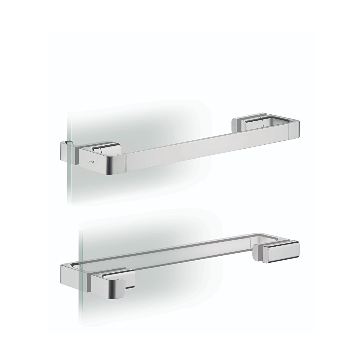 AXOR 42837000 Universal SoftSquare Shower Door Handle - Chrome