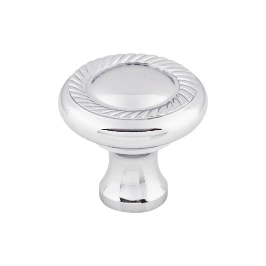 TOP KNOBS M325 Swirl Cut 1 1/4" Diameter Round Knob - Polished Chrome