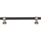 TOP KNOBS M2730 Bit 6 5/16" Center to Center Bar Pull - Flat Black and Pewter Antique