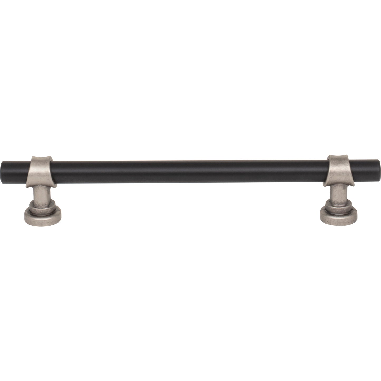 TOP KNOBS M2730 Bit 6 5/16" Center to Center Bar Pull - Flat Black and Pewter Antique