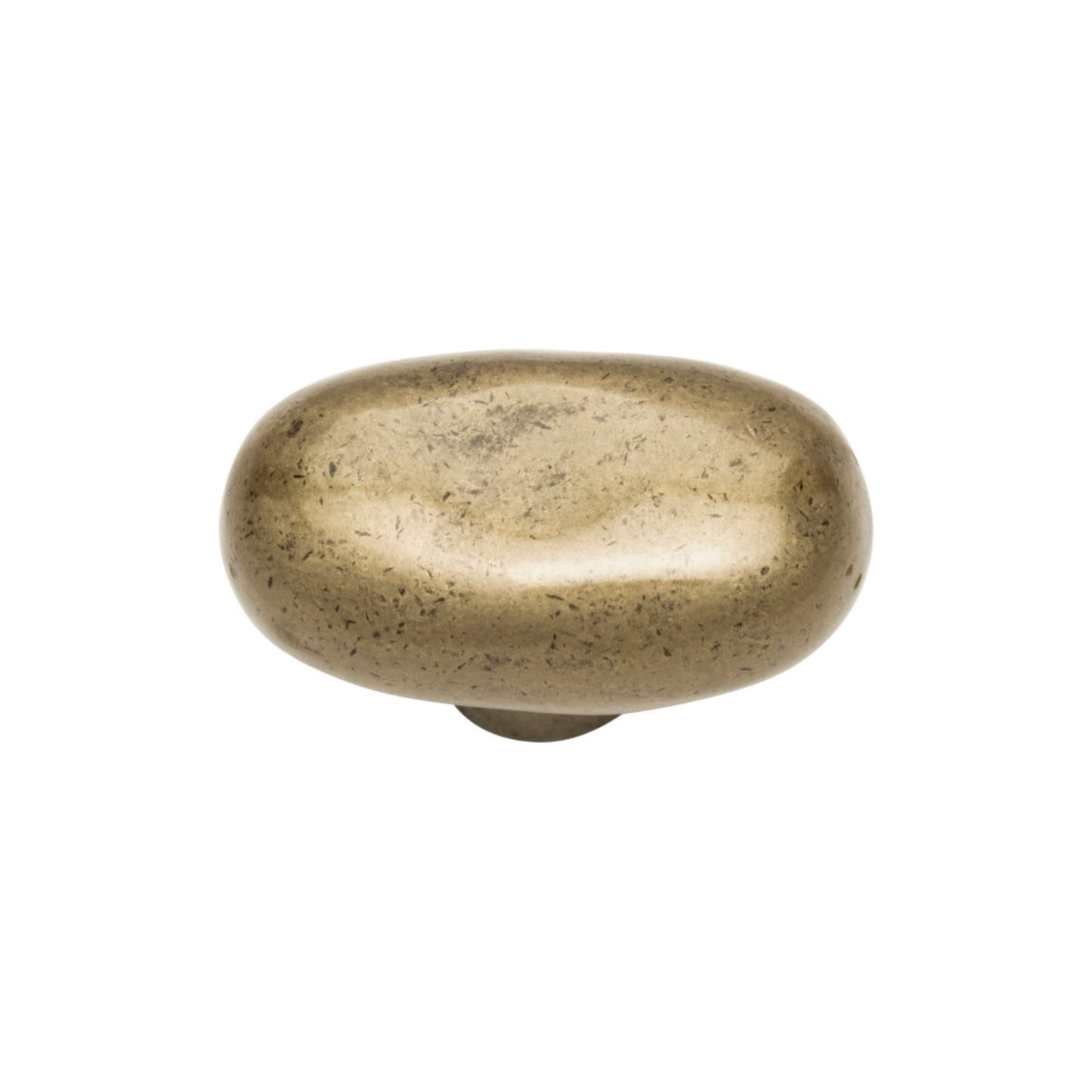ATLAS 332-CM Distressed 1 11/16" Length Oval Knob - Champagne