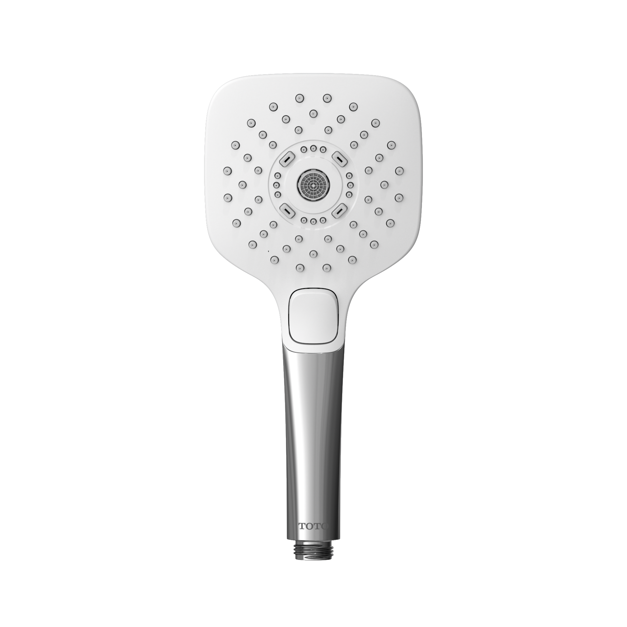 TOTO TBW02015U4#CP G Series 1.75 Gpm Multifunction 4 Inch Square Handshower With Active Wave - Polished Chrome