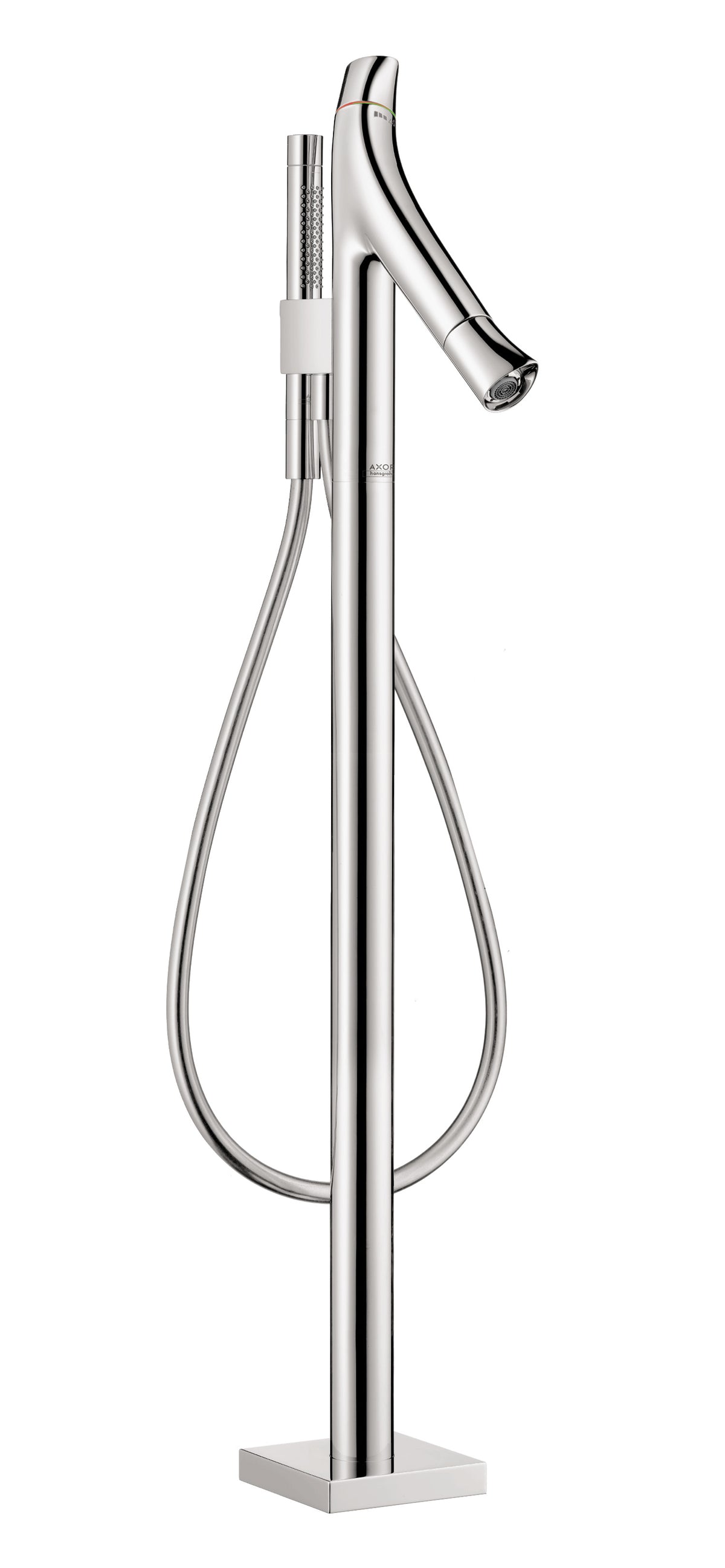 AXOR 12018001 Starck Organic Thermostatic Freestanding Tub Filler Trim with 1.75 GPM Handshower - Chrome