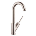 AXOR 10826801 Starck Bar Faucet, 1.5 GPM - Stainless Steel Optic