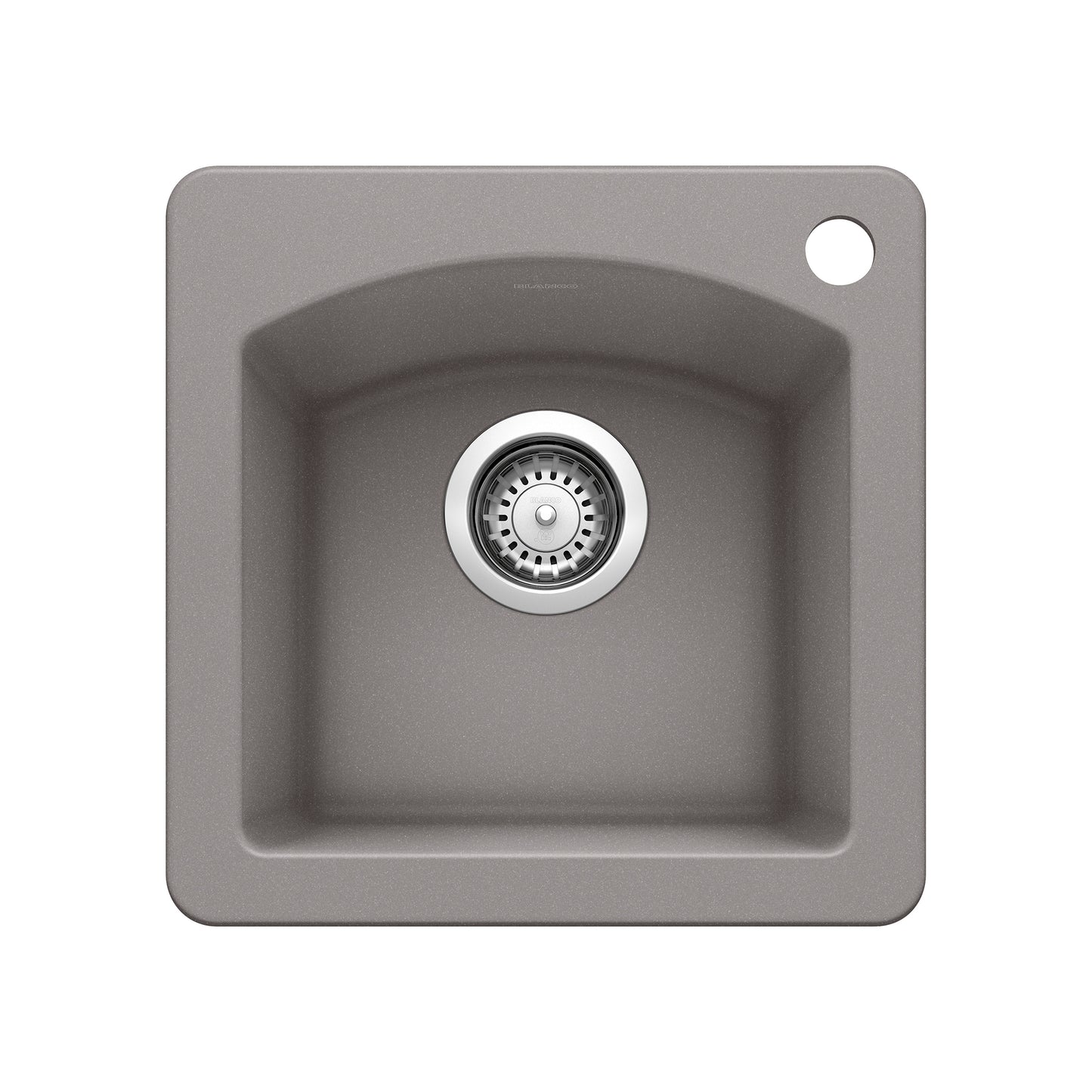 BLANCO 440203 Diamond Diamond SILGRANIT 15" Dual Mount Bar Sink - Metallic Gray in Metallic Gray