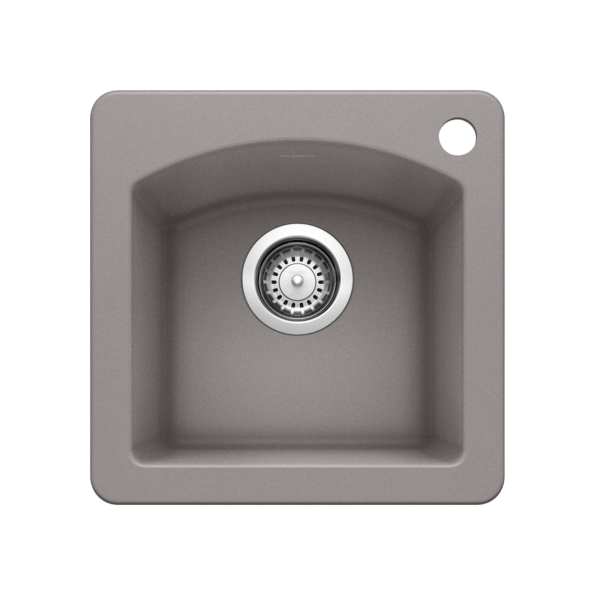 BLANCO 440203 Diamond Diamond SILGRANIT 15" Dual Mount Bar Sink - Metallic Gray in Metallic Gray