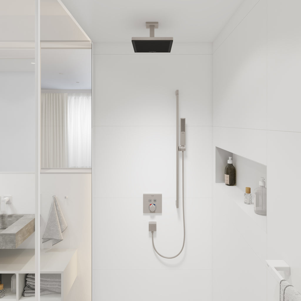 HANSGROHE 24338821 Pulsify E Extension Pipe for Ceiling Mount E, 4" - Brushed Nickel