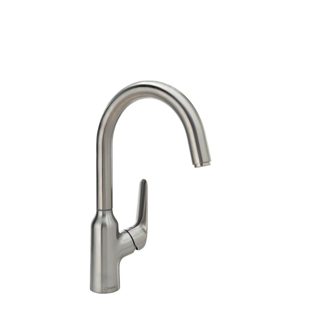 HANSGROHE 71802801 Focus N Bar Faucet, 1.75 GPM - Stainless Steel Optic