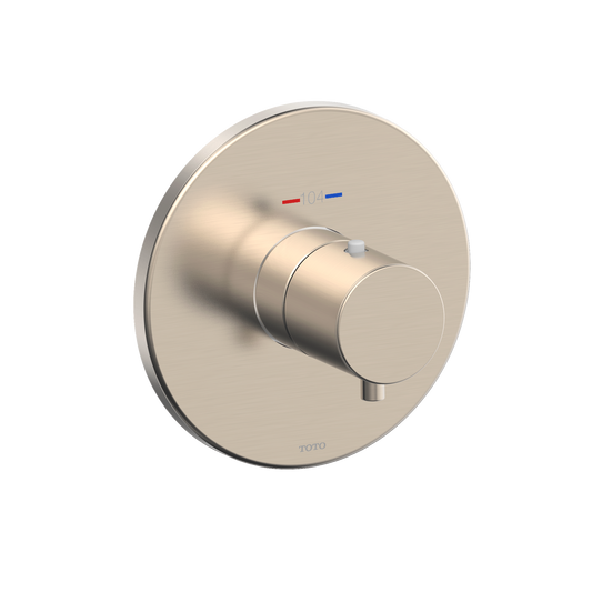 TOTO TBV01406U#BN Round Thermostatic Mixing Valve Shower Trim - Brushed Nickel