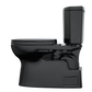 TOTO MS474124CEF#51 Vespin II Two-Piece Elongated 1.28 GPF Universal Height Toilet with SS124 SoftClose Seat , Ebony