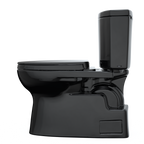 TOTO MS474124CEF#51 Vespin Ii Two-Piece Elongated 1.28 Gpf Universal Height Toilet With Ss124 Softclose Seat - Ebony