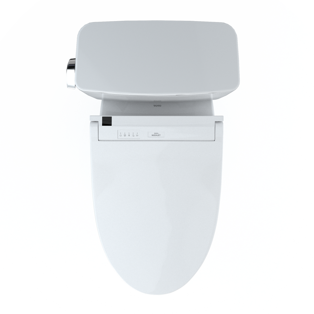 TOTO MW7763084CSG#01 Drake Washlet+ Two-Piece Elongated 1.6 Gpf Tornado Flush Toilet With C5 Bidet Seat - Cotton White