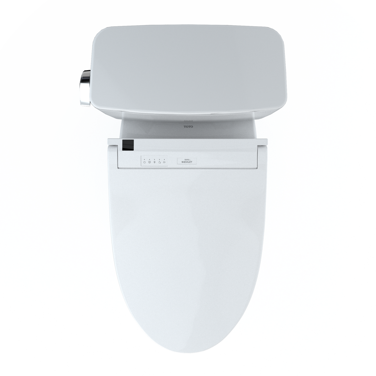 TOTO MW7763084CSG#01 Drake Washlet+ Two-Piece Elongated 1.6 Gpf Tornado Flush Toilet With C5 Bidet Seat - Cotton White