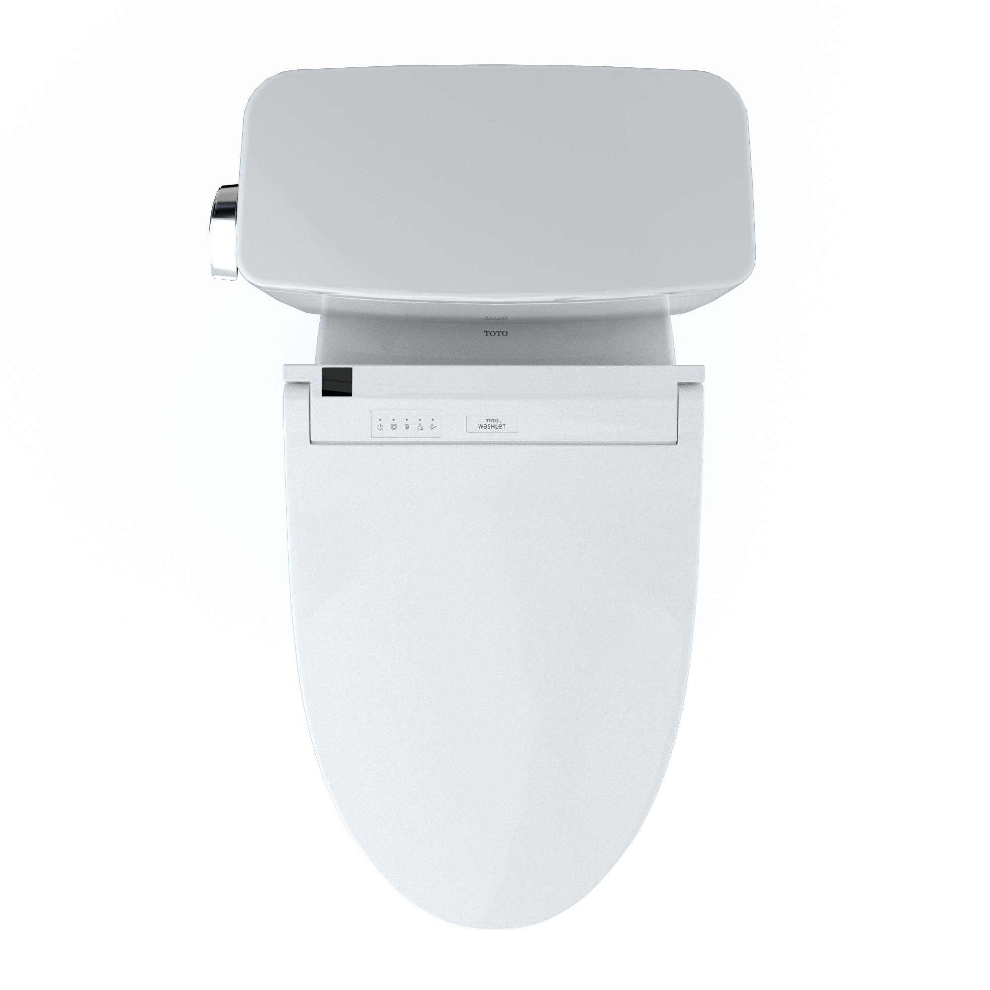 TOTO MW7763084CEFG#01 Drake Washlet+ Two-Piece Elongated 1.28 Gpf Universal Height Tornado Flush Toilet With C5 Bidet Seat - Cotton White