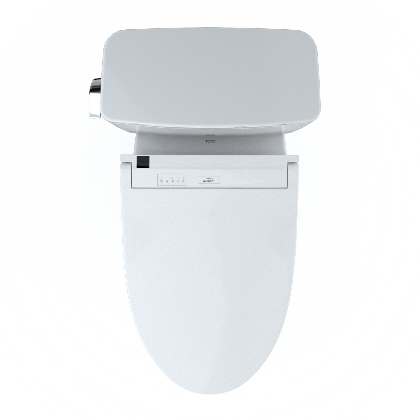 TOTO MW7763084CEFG.10#01 Drake Washlet+ Two-Piece Elongated 1.28 Gpf Universal Height Tornado Flush Toilet With C5 Bidet Seat - Cotton White