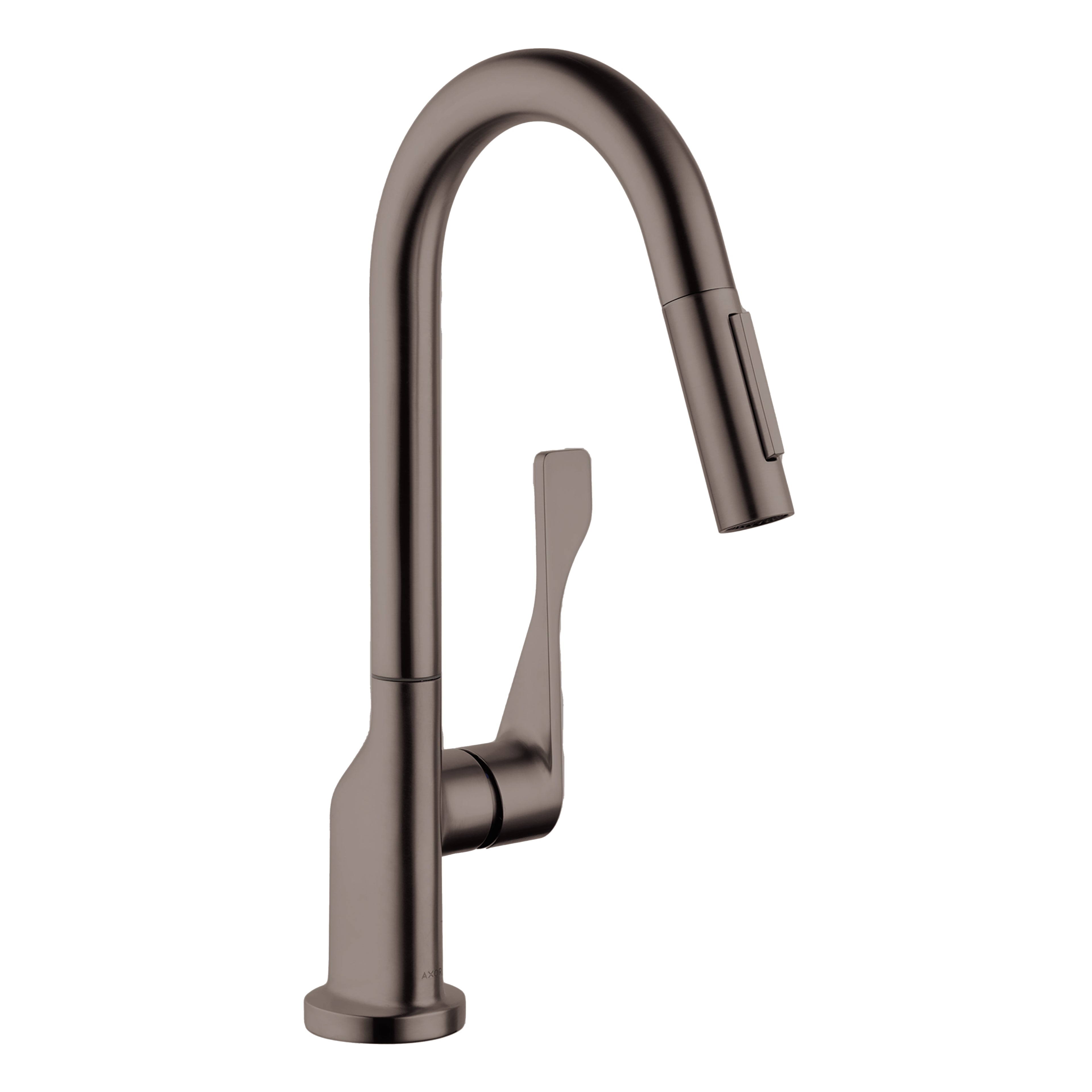 AXOR 39836341 Citterio Prep Kitchen Faucet 2-Spray Pull-Down, 1.75 GPM - Brushed Black Chrome