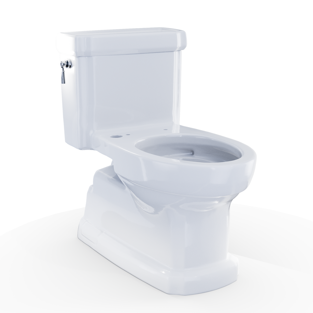 TOTO CST974CEFGAT40#01 Eco Guinevere Washlet+ Ready Elongated 1.28 Gpf Universal Height Skirted Toilet With Cefiontect - Cotton White