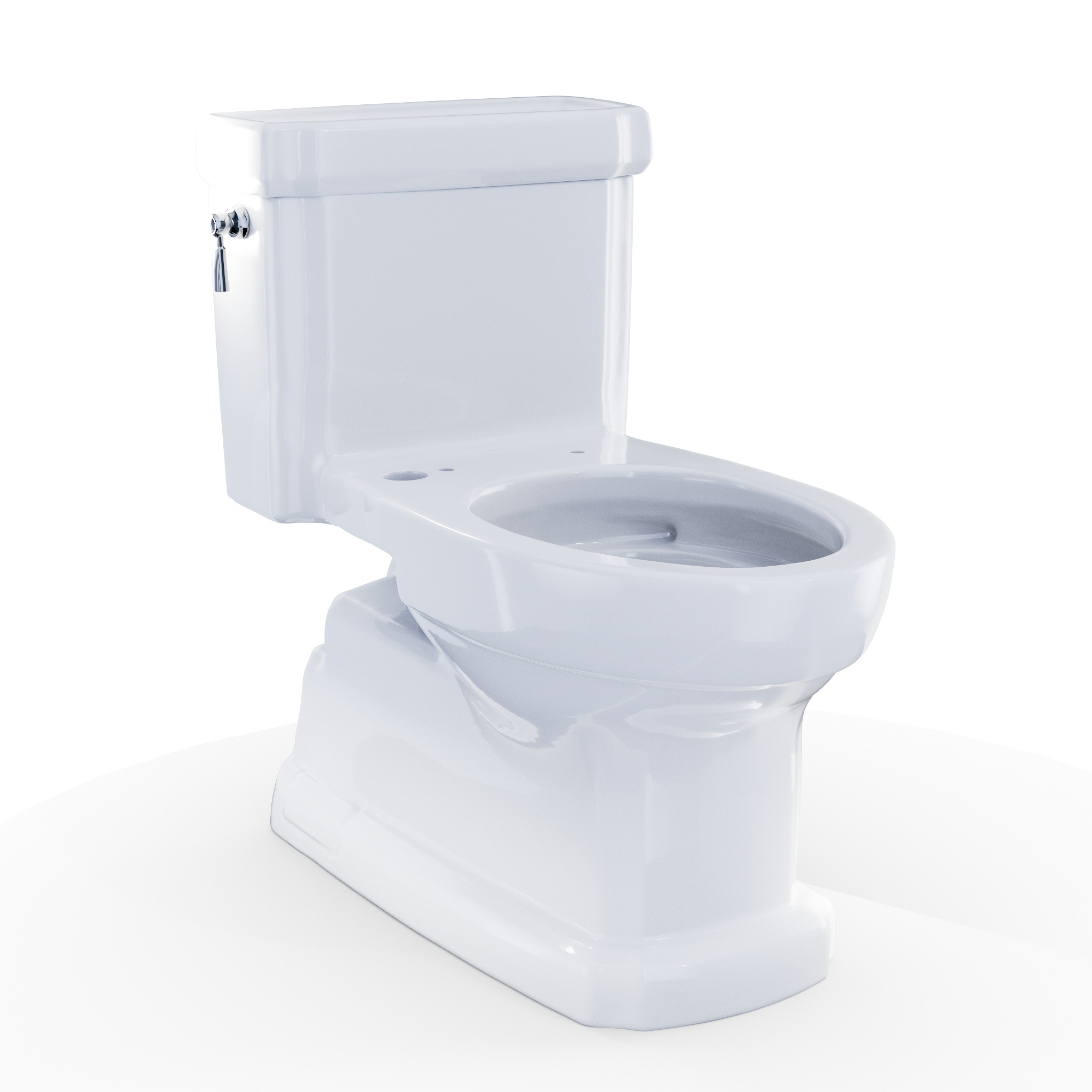 TOTO CST974CEFGAT40#01 Eco Guinevere Washlet+ Ready Elongated 1.28 Gpf Universal Height Skirted Toilet With Cefiontect - Cotton White